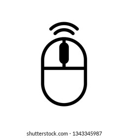 Mouse Wireless Icon Vector