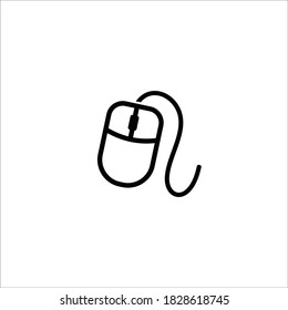 mouse wireless logo design icon vector silhouette