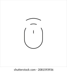 mouse wireless portable icon line style graphic design vector