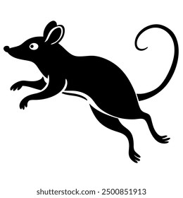 Mouse-Jumping Vector Illustration: Dynamic and Playful Rodent Designs