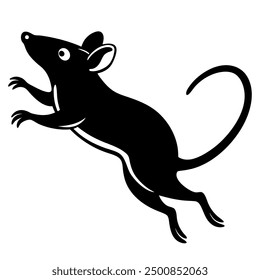 Mouse-Jumping Vector Illustration: Dynamic and Playful Rodent Designs