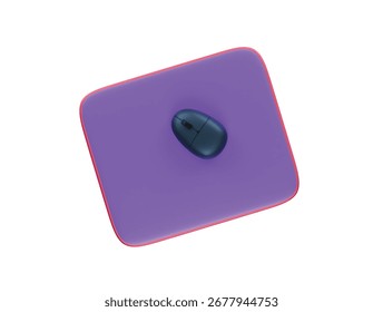 Icono de alfombrilla de ratón Ilustración 3D Render
