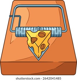Mousetrap animal catcher with cheese