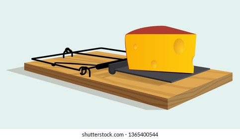 Mousetrap with cheese