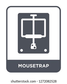 mousetrap icon vector on white background, mousetrap trendy filled icons from Electronic devices collection, mousetrap simple element illustration