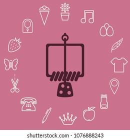 Mousetrap icon, web design element