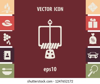 Mousetrap icon, web design element