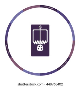 Mousetrap icon, web design element