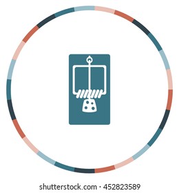 Mousetrap icon, web design element