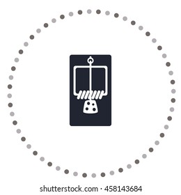 Mousetrap icon, web design element
