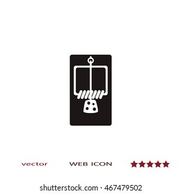 Mousetrap icon, web design element