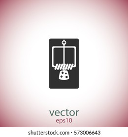 Mousetrap icon, web design element