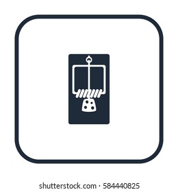 Mousetrap icon, web design element