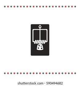 Mousetrap icon, web design element