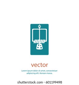 Mousetrap icon, web design element
