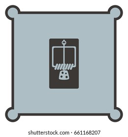 Mousetrap icon, web design element