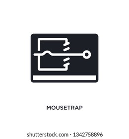 mousetrap isolated icon. simple element illustration from electronic devices concept icons. 