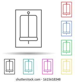 mousetrap multi color style icon. Simple thin line, outline vector of pest control and insect icons for ui and ux, website or mobile application