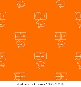 Mousetrap pattern vector orange for any web design best