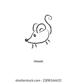 mouse.vector illustration isolated on white background.for your project