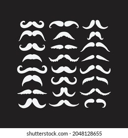 Moustache drawing illustration. Creative deaign.