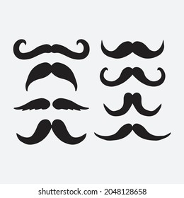 Moustache drawing illustration. Creative deaign.