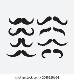 Moustache drawing illustration. Creative deaign.