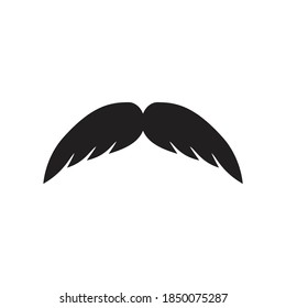 Moustache icon design isolated on white background