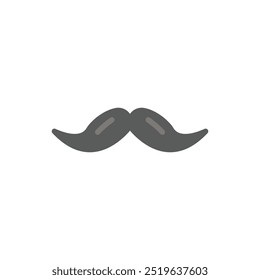 moustache icon flat style element