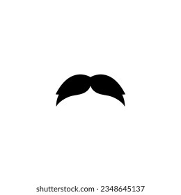 Icono de Mustache, ilustración vectorial plana