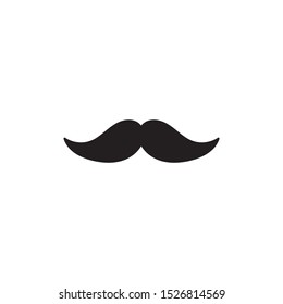 Moustache icon with handdrawn doodle style