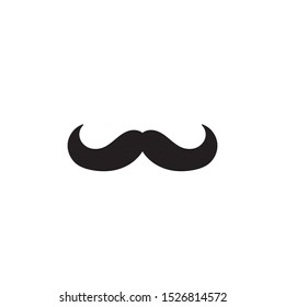 Moustache icon with handdrawn doodle style