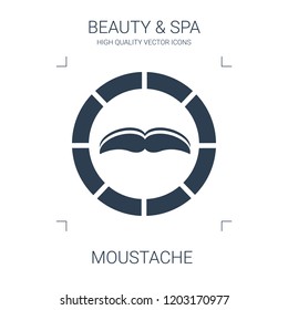 moustache icon. high quality filled moustache icon on white background. from beauty collection flat trendy vector moustache symbol. use for web and mobile