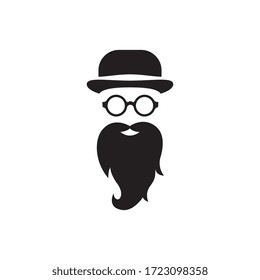 Moustache icon illustration design template
