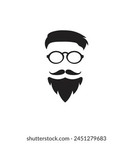 Moustache icon illustration design template