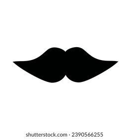 Moustache icon isolated sign symbol vector illustration.