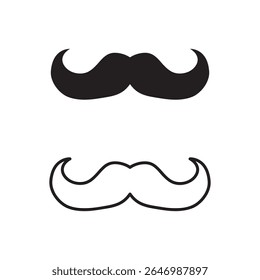 moustache icon logo illustration for web and app..eps
