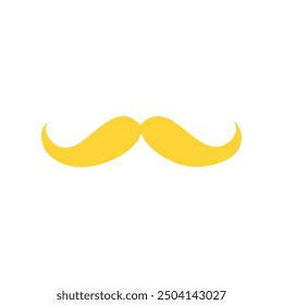 Moustache icon on white background. Vector illustration