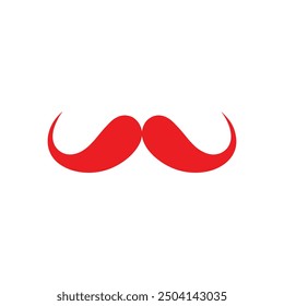 Moustache icon on white background. Vector illustration