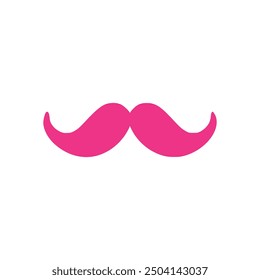 Moustache icon on white background. Vector illustration