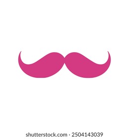 Moustache icon on white background. Vector illustration