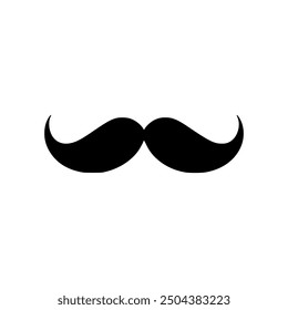 Moustache icon on white background. Vector illustration