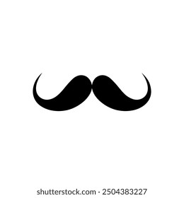 Moustache icon on white background. Vector illustration