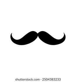 Moustache icon on white background. Vector illustration