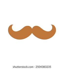 Moustache icon on white background. Vector illustration