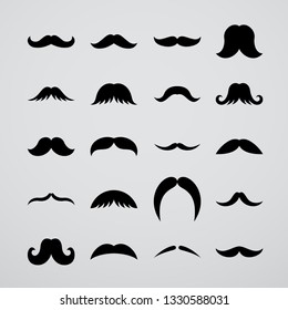 Moustache Icon Set