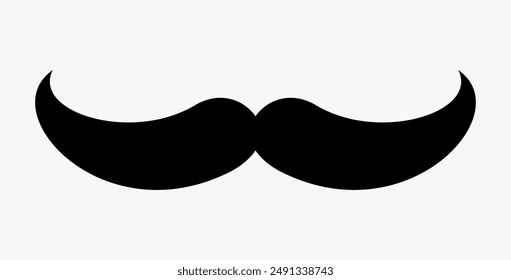 Conjunto de iconos de bigote. Colección de exuberantes bigotes hipster. Estilo retro caballero. Logo de Barbershop. Ilustración vectorial aislada sobre fondo blanco.