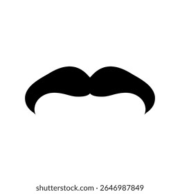moustache icon stock, vector illustration for web and app..eps
