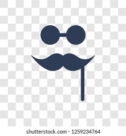 Moustache icon. Trendy Moustache logo concept on transparent background from Circus collection