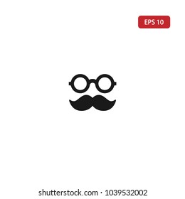 moustache icon vector